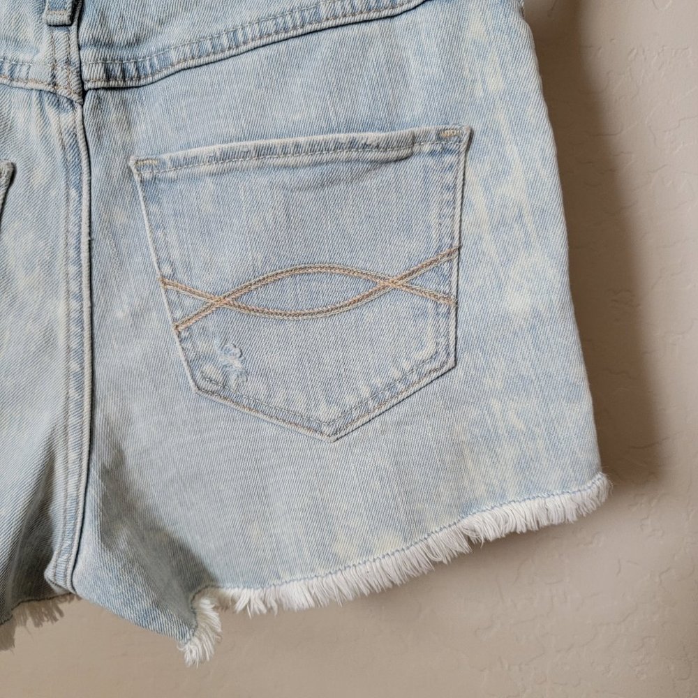 Abercrombie & Fitch Distressed Acid Wash Cutoff Denim Jean Shorts - Picture 11 of 15